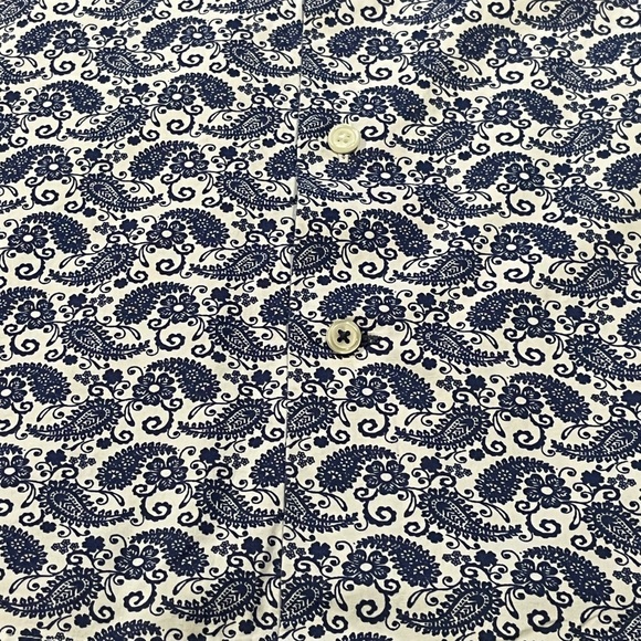 Paulo Solari Men's Flip Cuff Modern Fit Paisley Performance Stretch Shirt - Picture 8 of 15